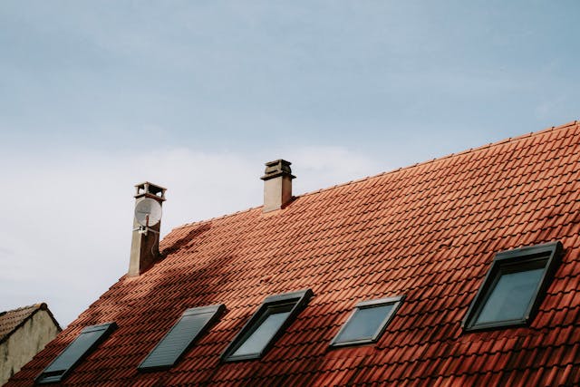 roof with red tile
